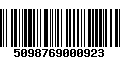 Código de Barras 5098769000923