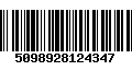 Código de Barras 5098928124347