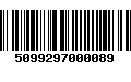 Código de Barras 5099297000089