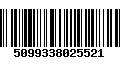 Código de Barras 5099338025521