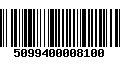 Código de Barras 5099400008100