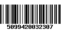 Código de Barras 5099420032307