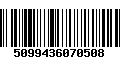 Código de Barras 5099436070508