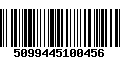 Código de Barras 5099445100456