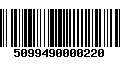 Código de Barras 5099490000220