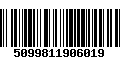 Código de Barras 5099811906019