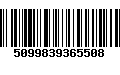 Código de Barras 5099839365508