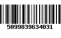 Código de Barras 5099839634031