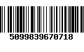 Código de Barras 5099839670718