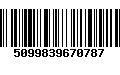 Código de Barras 5099839670787