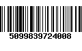 Código de Barras 5099839724008