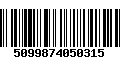 Código de Barras 5099874050315