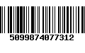 Código de Barras 5099874077312