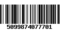 Código de Barras 5099874077701