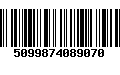 Código de Barras 5099874089070