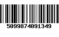 Código de Barras 5099874091349