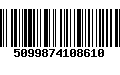 Código de Barras 5099874108610