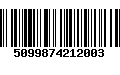 Código de Barras 5099874212003