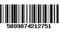 Código de Barras 5099874212751