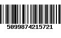 Código de Barras 5099874215721