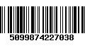 Código de Barras 5099874227038
