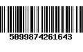 Código de Barras 5099874261643
