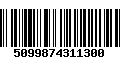 Código de Barras 5099874311300