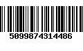 Código de Barras 5099874314486