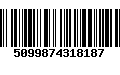 Código de Barras 5099874318187