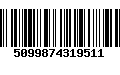 Código de Barras 5099874319511