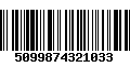 Código de Barras 5099874321033