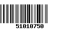 Código de Barras 51010750