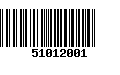 Código de Barras 51012001