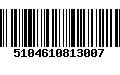 Código de Barras 5104610813007