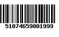 Código de Barras 51074659001999