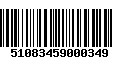 Código de Barras 51083459000349