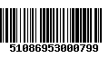 Código de Barras 51086953000799