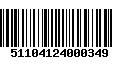 Código de Barras 51104124000349