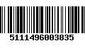 Código de Barras 5111496003835