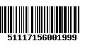 Código de Barras 51117156001999