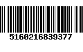 Código de Barras 5160216839377