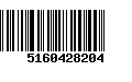 Código de Barras 5160428204