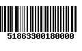 Código de Barras 51863300180000