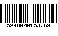 Código de Barras 5200040153369