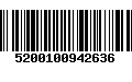 Código de Barras 5200100942636