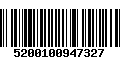 Código de Barras 5200100947327