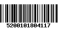 Código de Barras 5200101804117