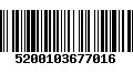 Código de Barras 5200103677016