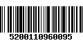 Código de Barras 5200110960095