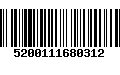 Código de Barras 5200111680312